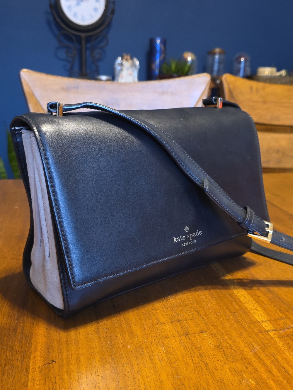 kate spade New York Black Leather Crossbody Bag